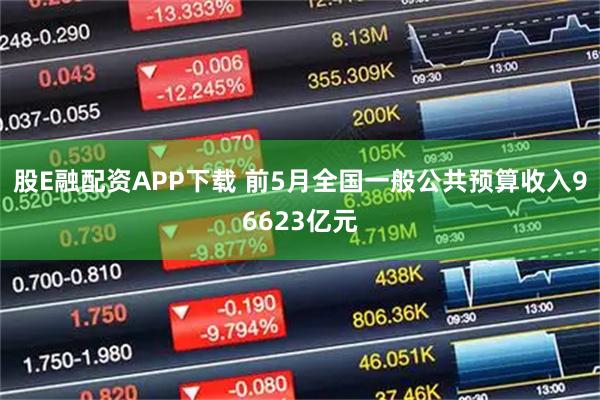 股E融配资APP下载 前5月全国一般公共预算收入96623亿元