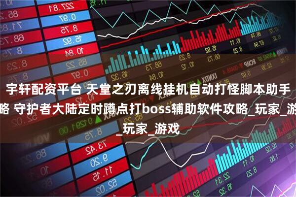 宇轩配资平台 天堂之刃离线挂机自动打怪脚本助手攻略 守护者大陆定时蹲点打boss辅助软件攻略_玩家_游戏