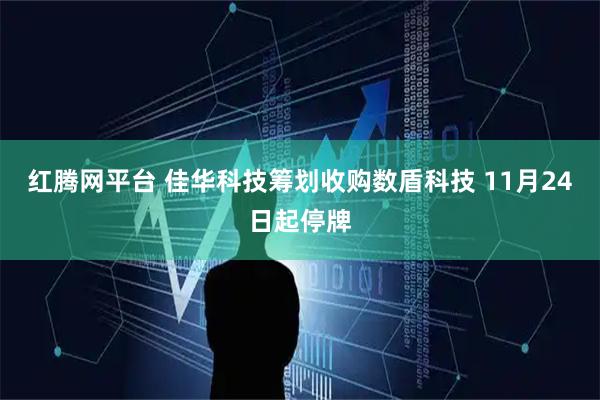 红腾网平台 佳华科技筹划收购数盾科技 11月24日起停牌