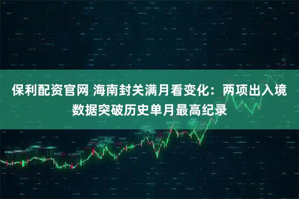 保利配资官网 海南封关满月看变化：两项出入境数据突破历史单月最高纪录